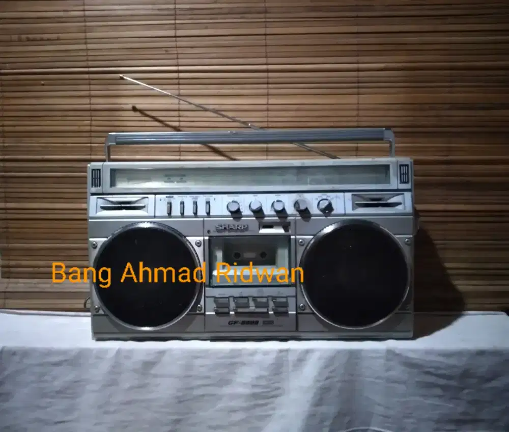 SHARPGF8989 FM AM radio tape compo kaset pita antik jadul kuno boombox