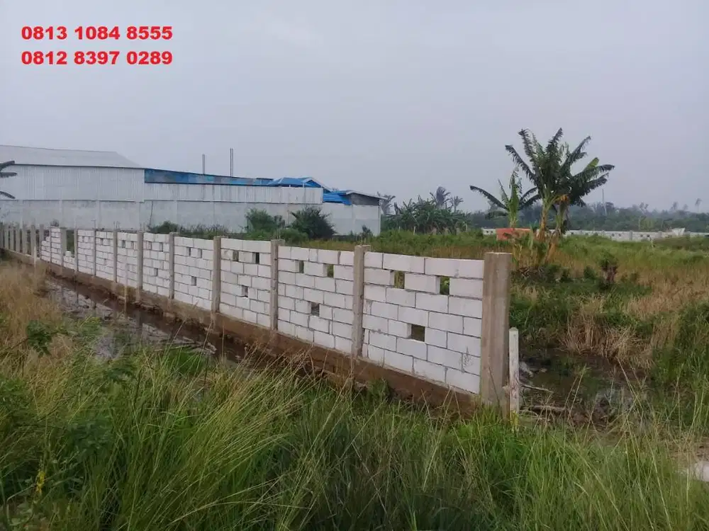 Jual Cepat Tanah 3344m Sudah Urug &PagarKeliling 6.5M Nego Sampai Jadi
