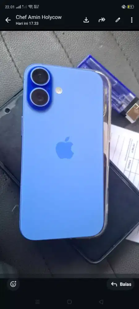 IPhone 16 Blue 128 second Ibox