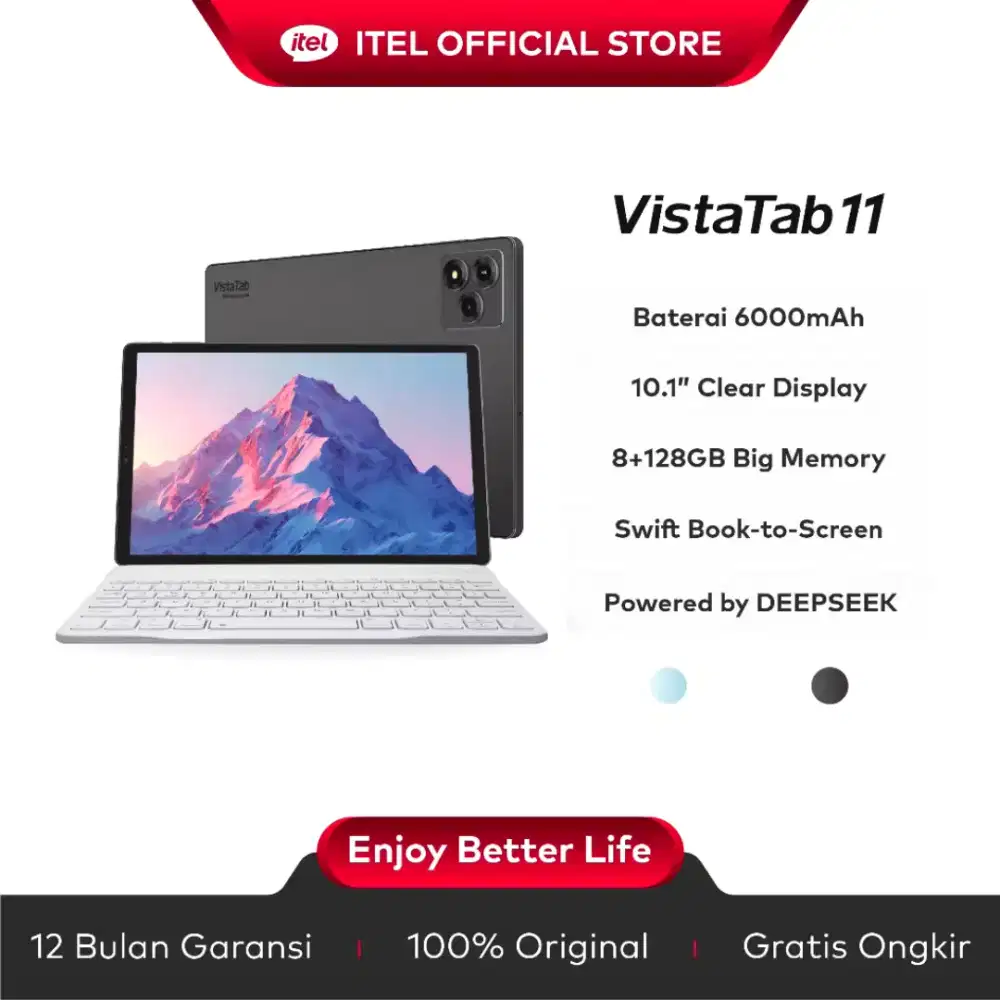 itel Tab 11 Tablet VistaTab 11  - 12GB (4+8)+128GB - 10.1