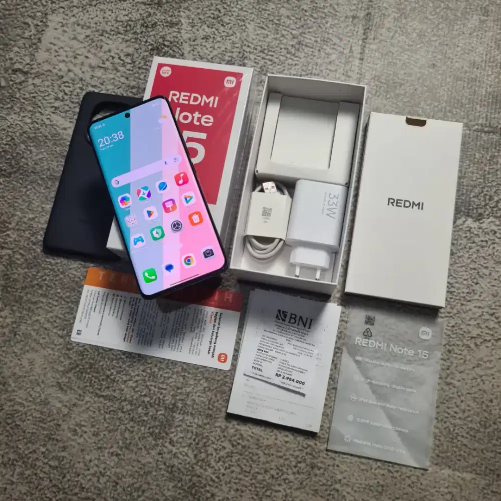 Hp redmi note 15 ram 8/128 fullset