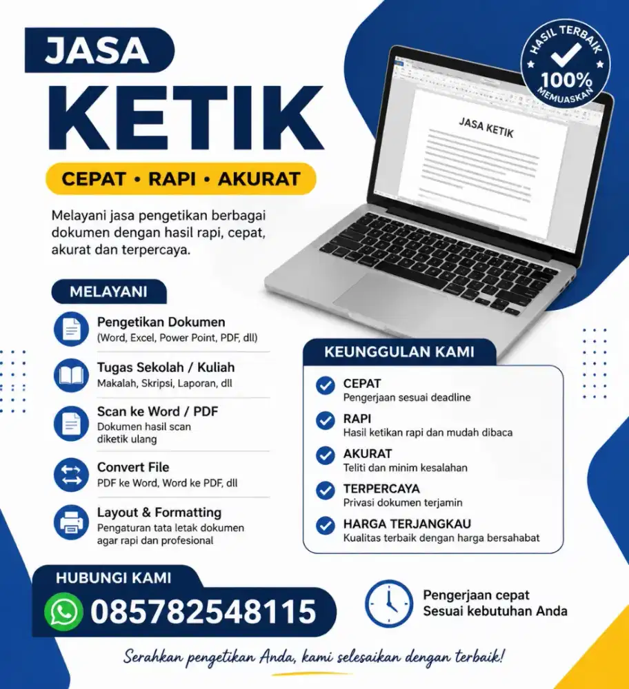 Menerima jasa ketik
