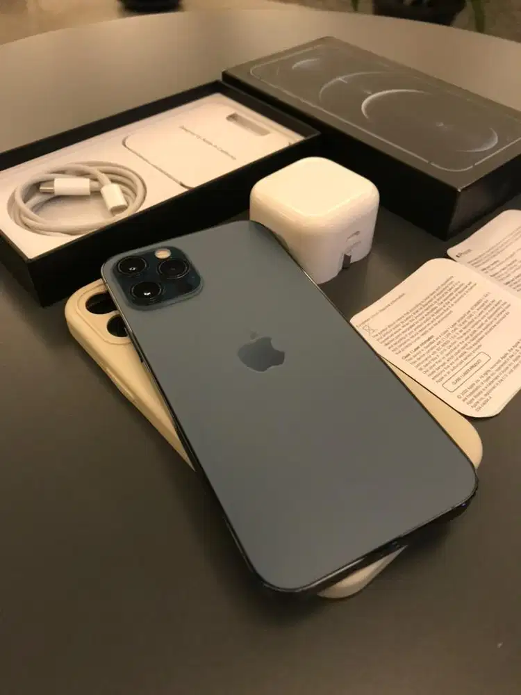 Iphone 12 Pro 256GB Pasific Blue Like New Fullset
