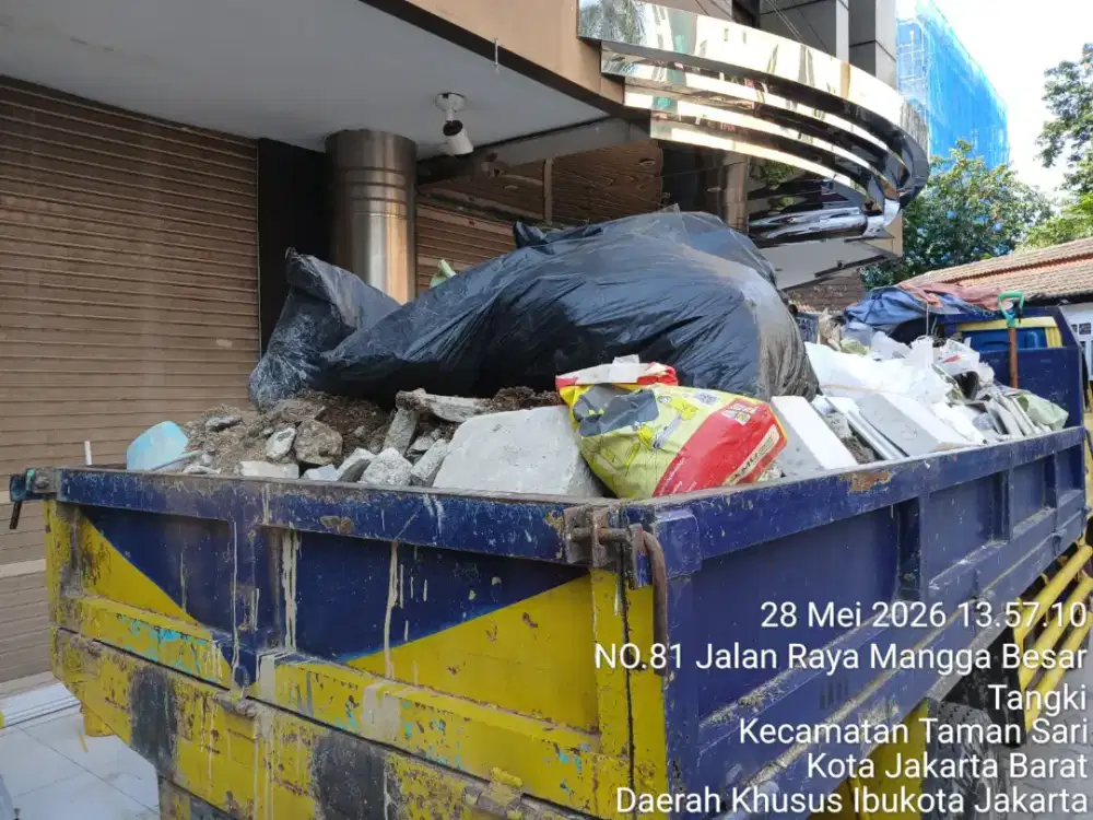 Jasa buang puing dan pengurugan