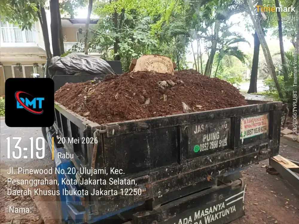 Jasa pengurugan puing tanah dan buang sampah