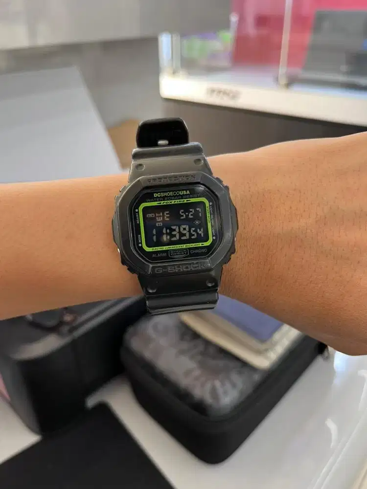 Casio G Shock DW5600 Fox Fire X Dc Shoe Collabs Limited Edition