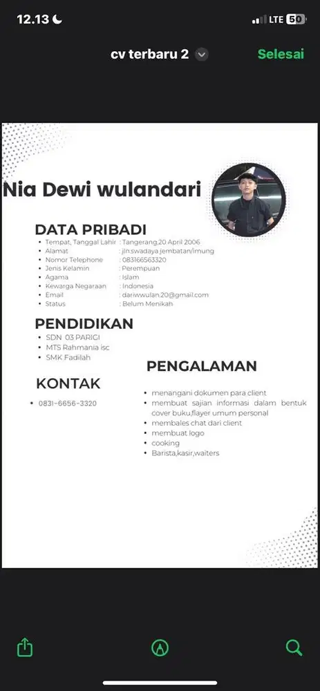 mencari kerja apa saja