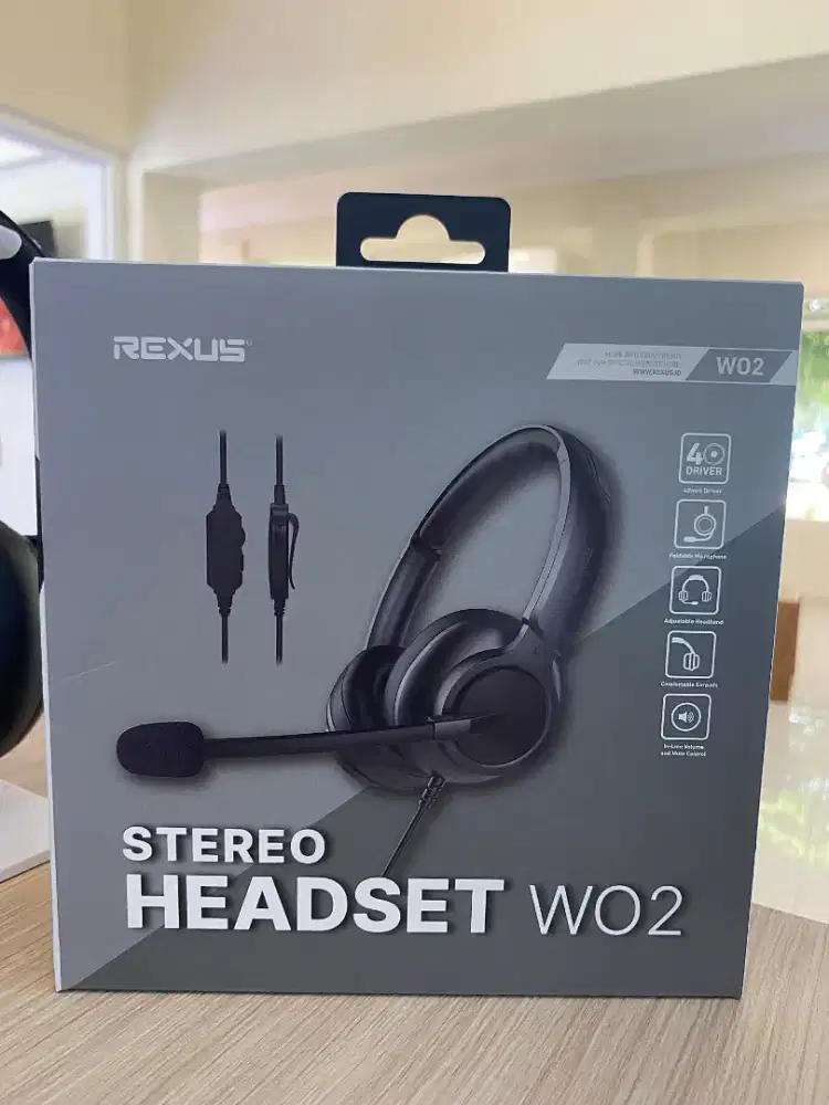 HF Headphone Rexus W02 Black
