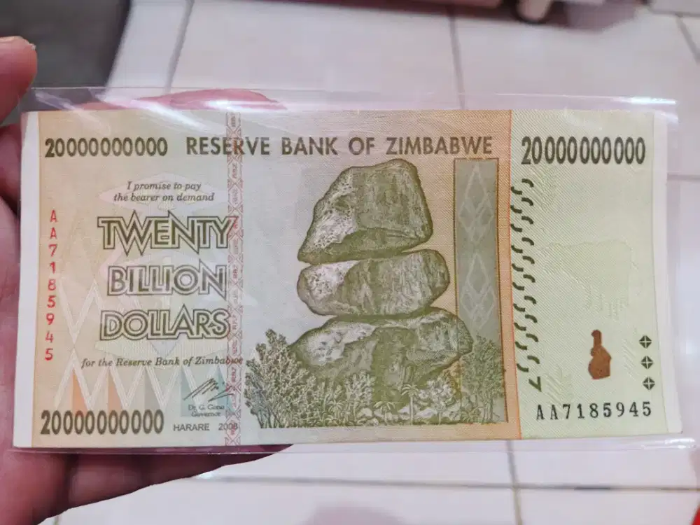 UANG ZIMBABWE ASLI
