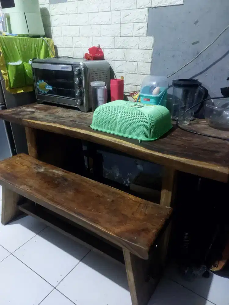 meja trembesi  kondisi baik