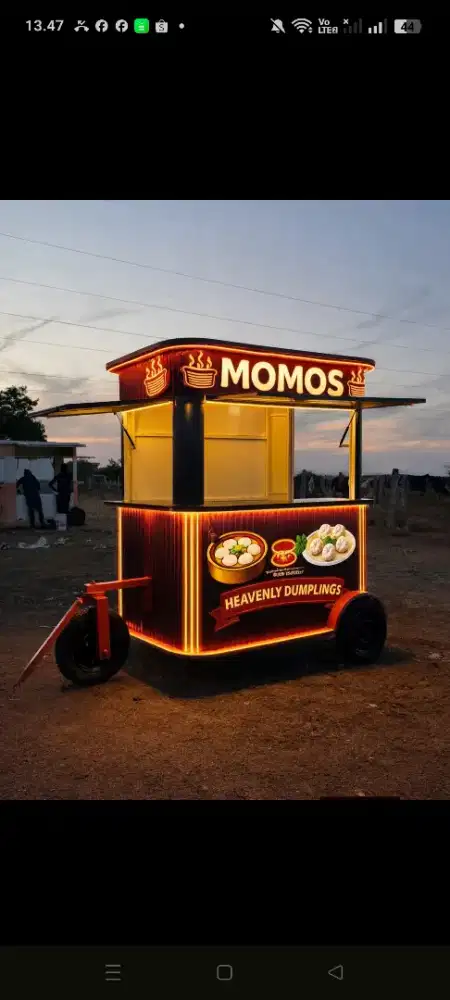 Rombong gerobak booth kontainer container