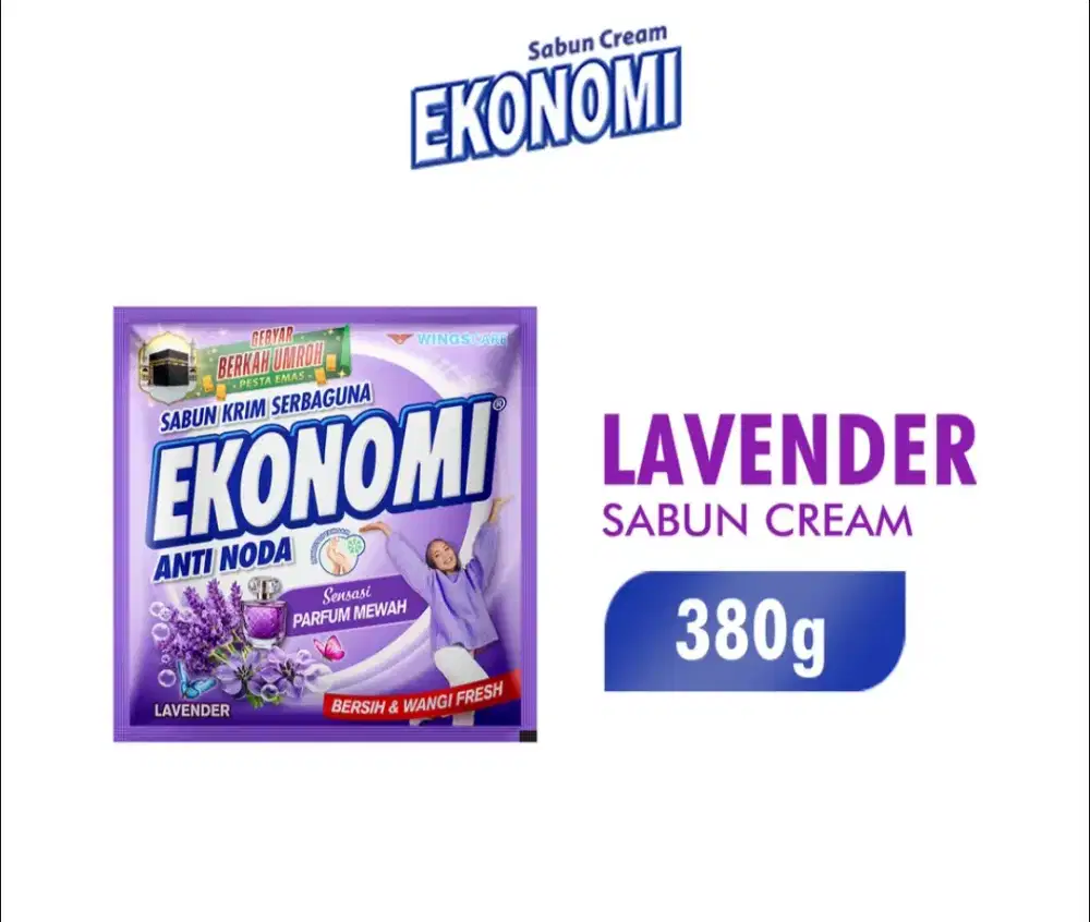 Sabun colek detergen krim Ekonomi Antinoda Clean & Fresh putih 380gr