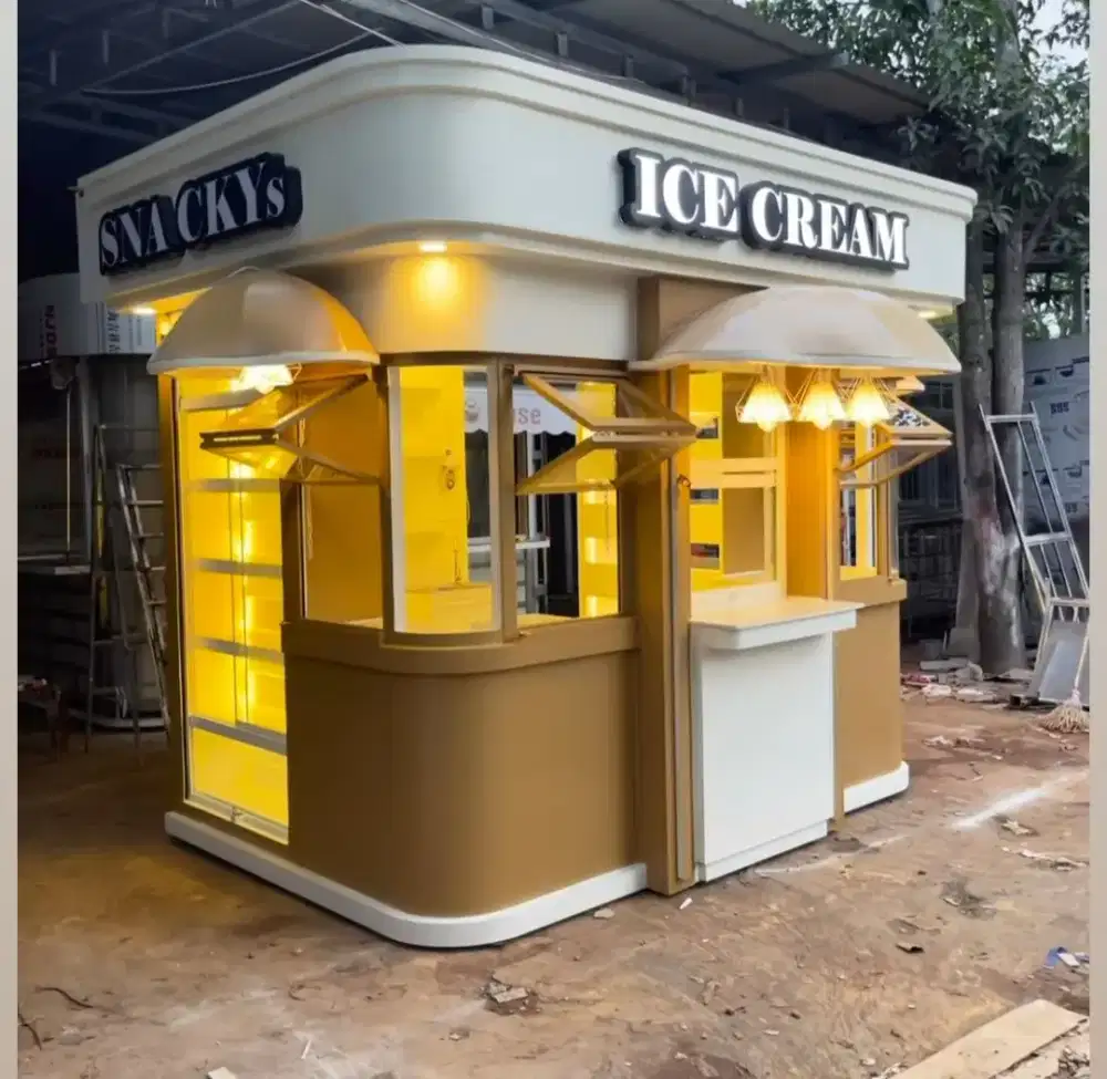 Rombong gerobak booth kontainer container