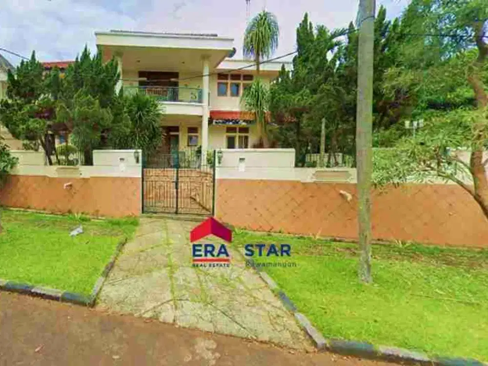 Rumah hook mewah dan luas harga dibawah pasar di Villa Cinere Mas Ciputat Tangsel.