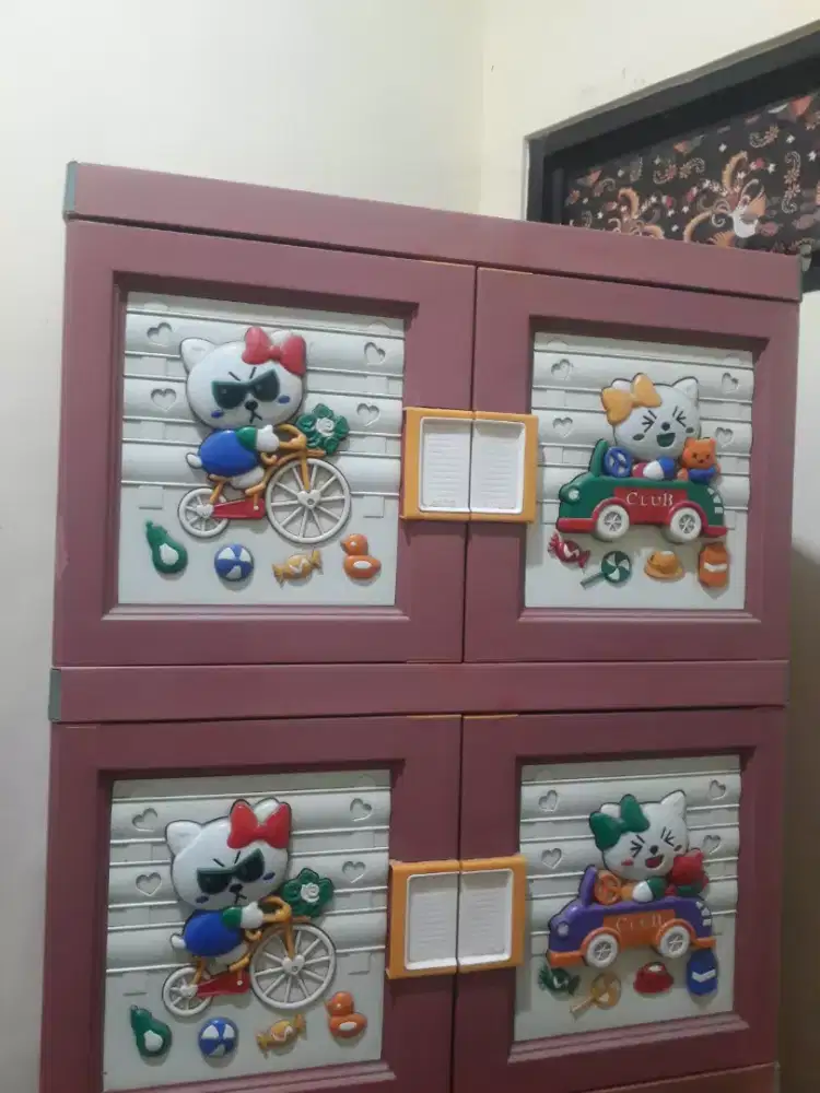 lemari plastik 2 susun