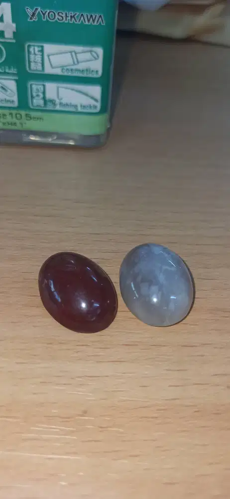 Bacan Putih + Akik Merah