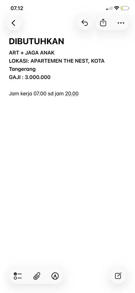 ART+ Jaga Anak di Apartemen