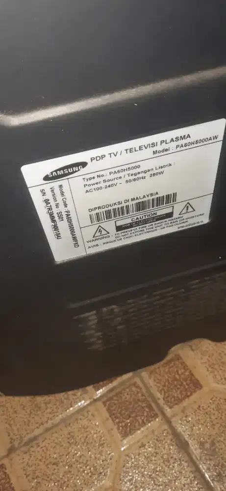 Tv Plasma 60 inchi dan 43