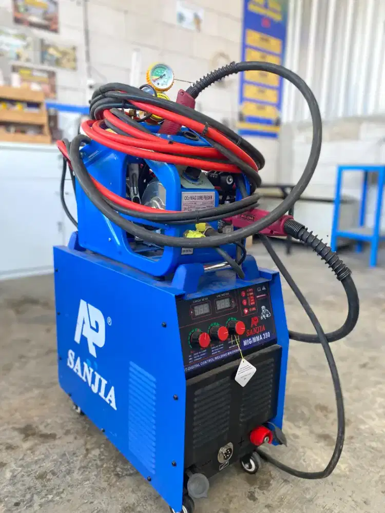 MESIN LAS MIG CO2 350A 3 PHASE AP SANJIA LISTRIK INVERTER IGBT 3 PHASE