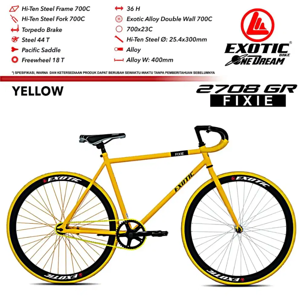 Fixie Bike EXOTIC 2708 GR 700c