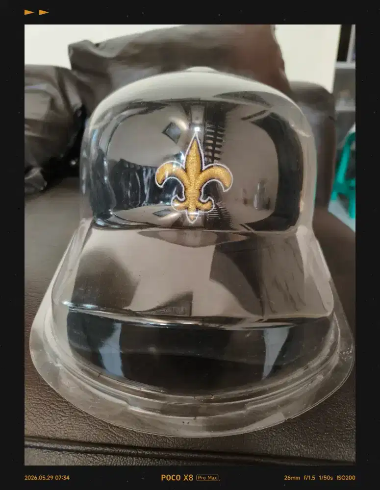Topi newera original logo new orleans saint