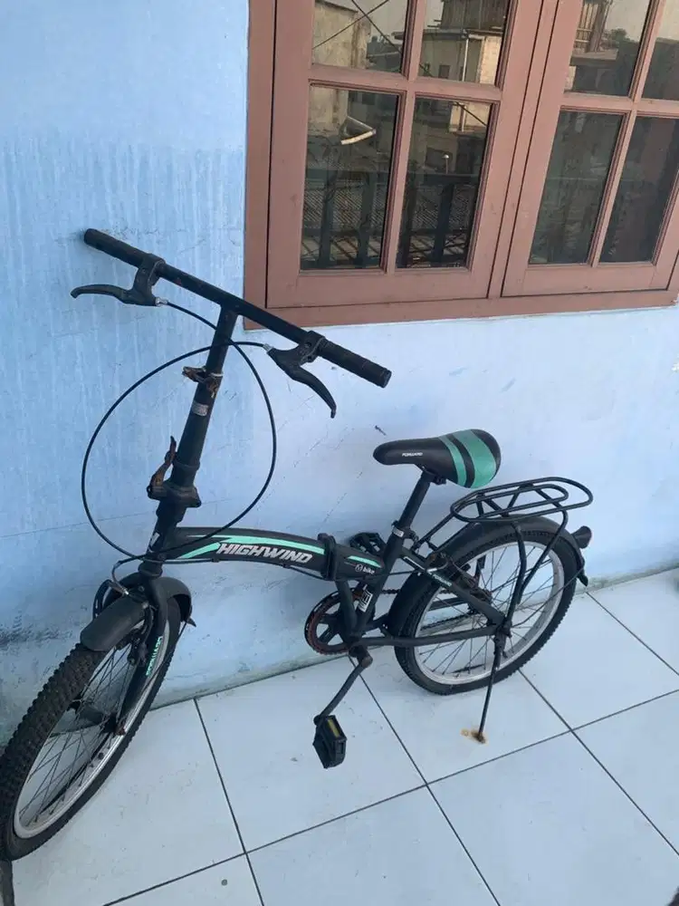 JUAL SEPEDA LIPET LIPAT SEKEN BEKAS SECOND MERK HIGHWIND CUMA 350rb