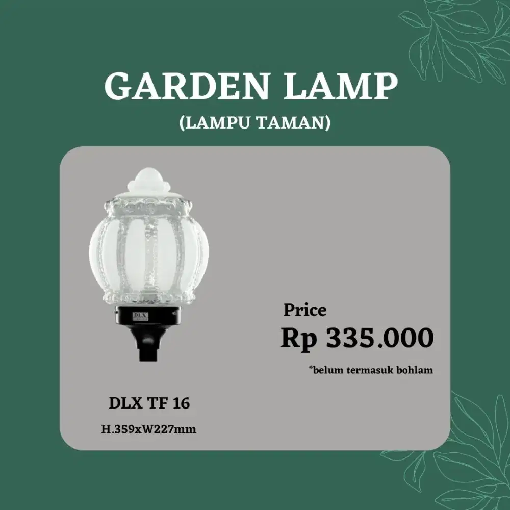 Lampu taman DLX Surabaya