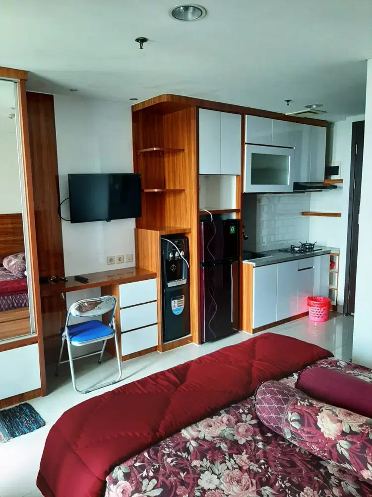 DIJUAL Apartemen Studio Full Furnished, Nempel Stasiun LRT!