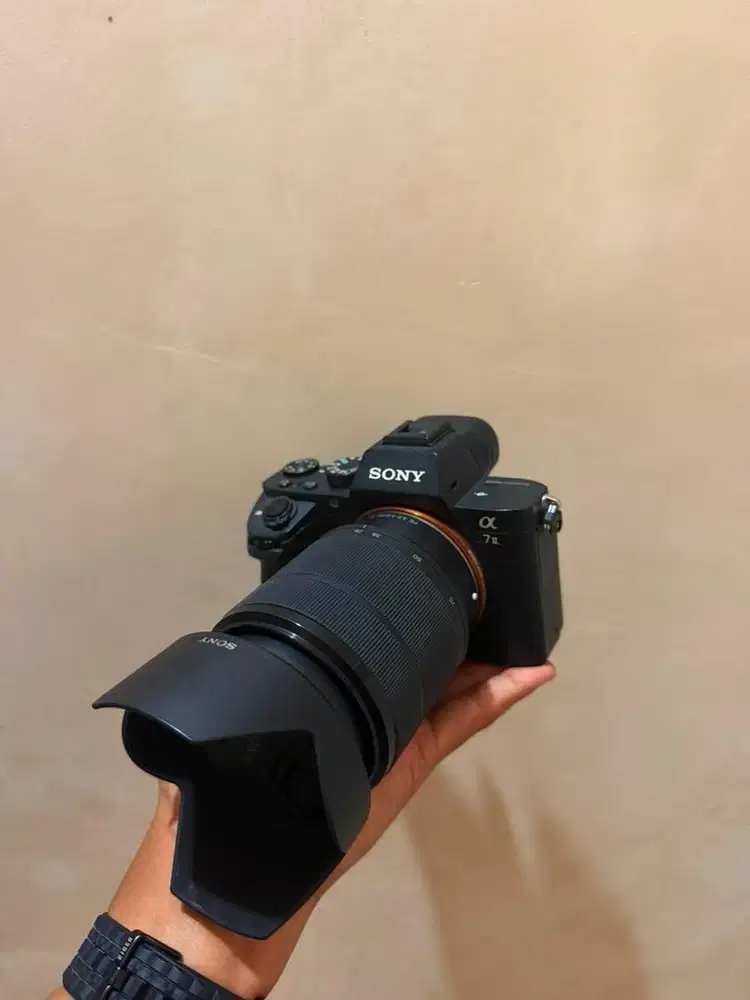 Sony A7ii + Lensa kit sony 28-70mm Fullshet Box Mulus likenew
