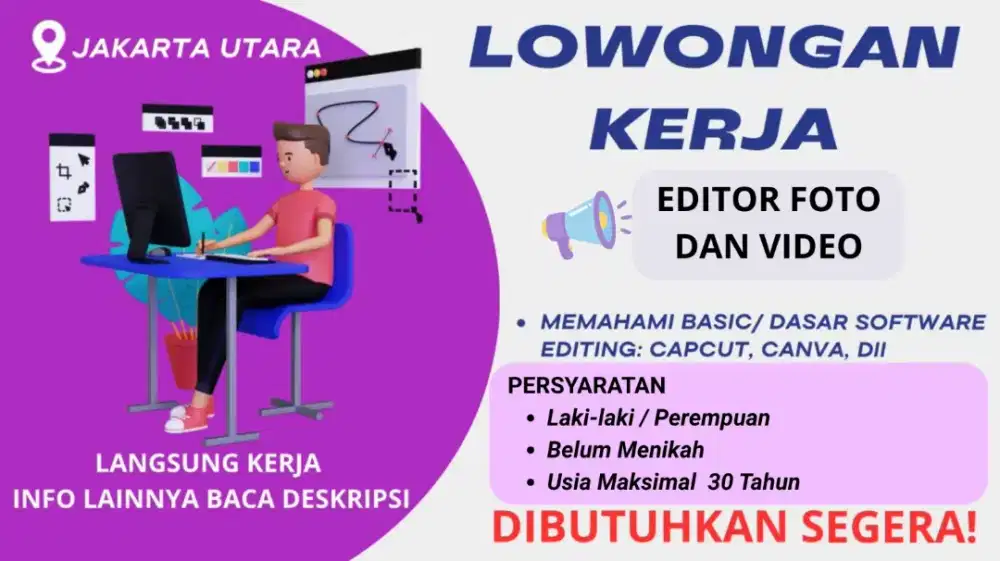 Di cari Editor Foto Dan Video untuk onlineshop