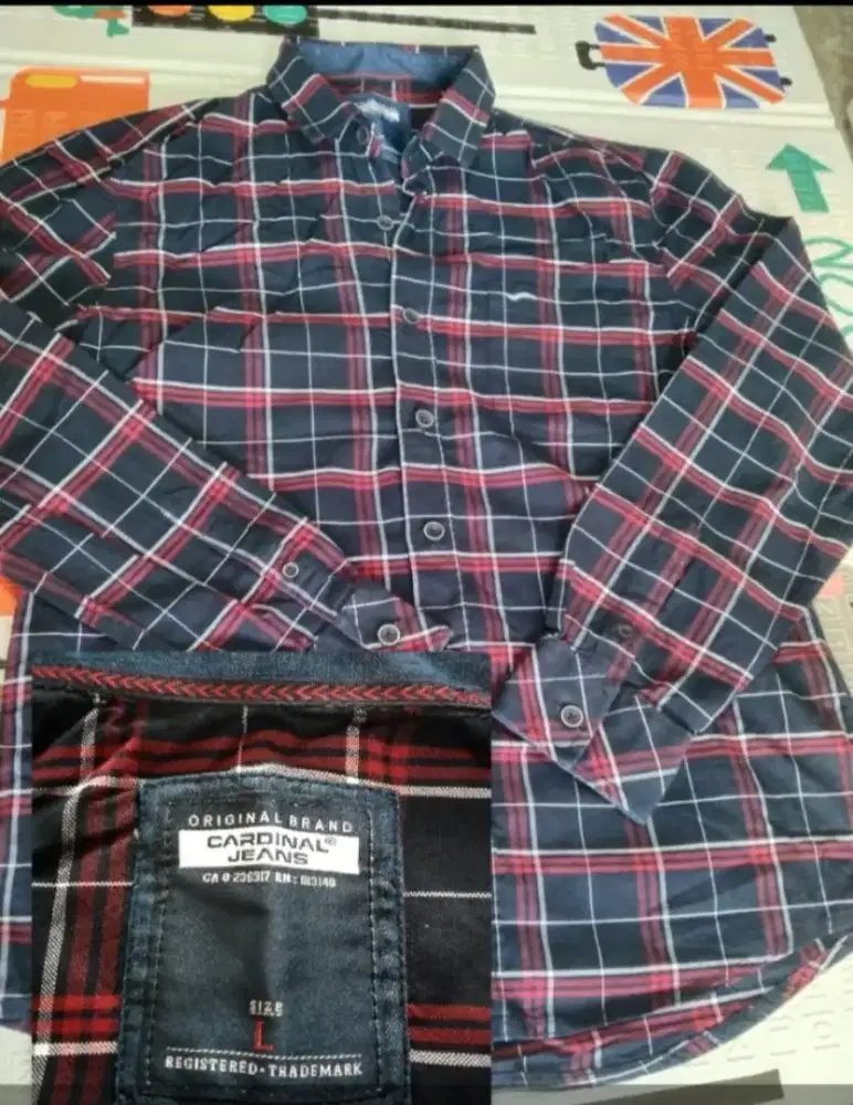 Baju Kemeja Cardinal Pria