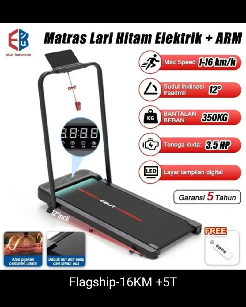 Running Mat Treadmilll E-Buy jarang dipakai kondisi Prima 95%