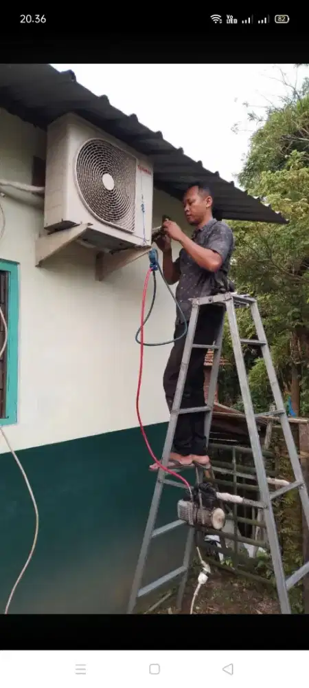 Jasa servis AC kulkas mesin cuci kompa air dll bergaransi