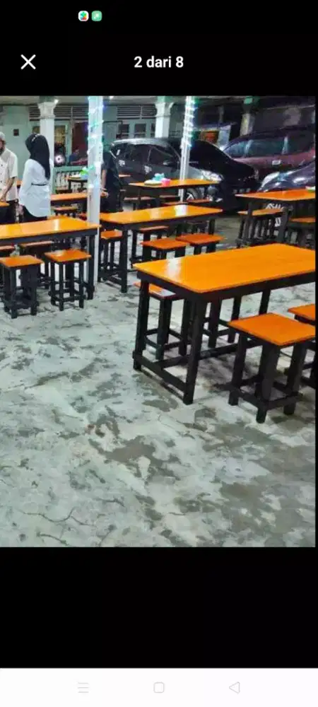 Meja angkingan untuk buka usaha