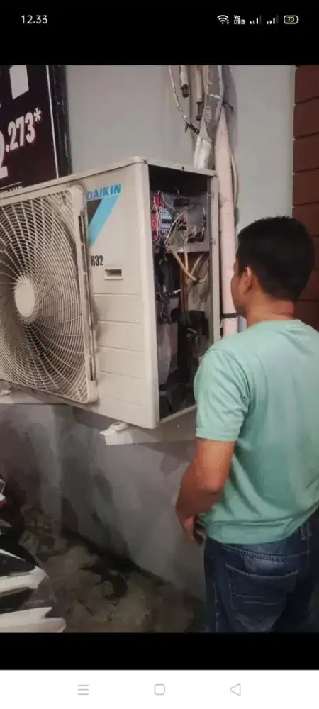 Jasa servis AC kulkas mesin cuci kompa air dll bergaransi