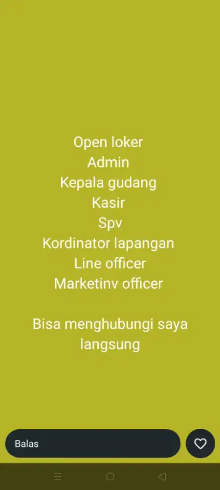 Lowongan kerja kantor suplay bahan MBG