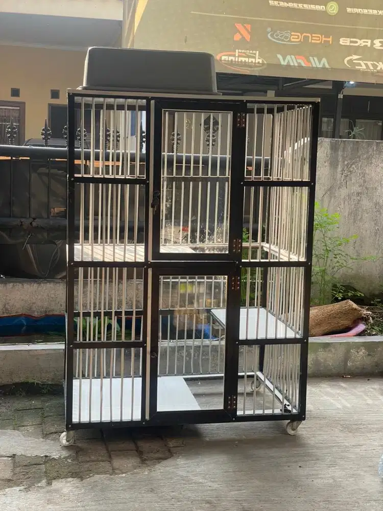 Kandang kucing 2 pintu