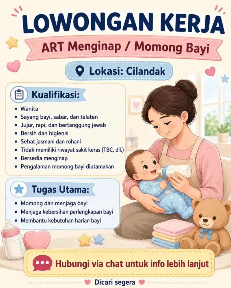 art / babysitter momong bayi