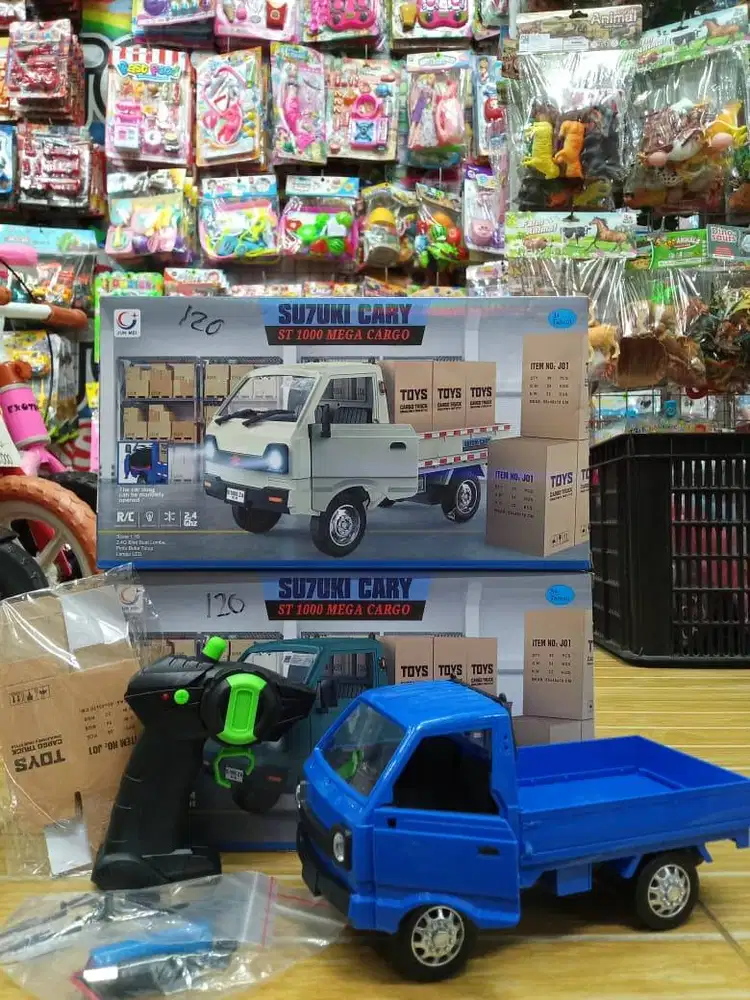 mainan anak rc truk pickup baterai cas