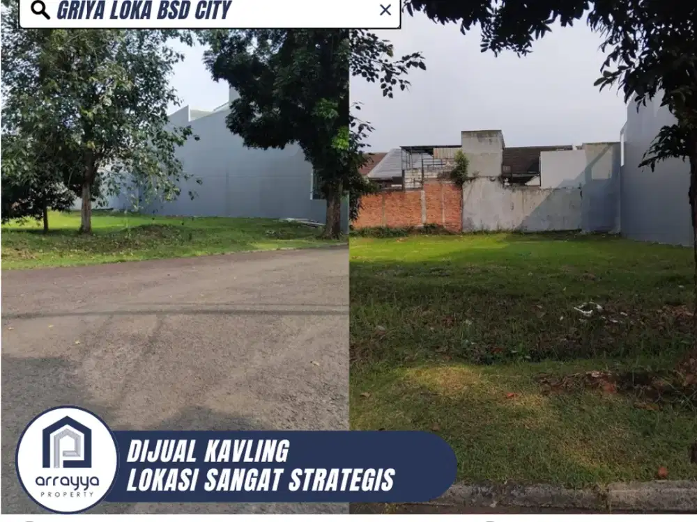 DIJUAL KAVLING STRATEGIS DI GRIYA LOKA BSD CITY (ARB139)