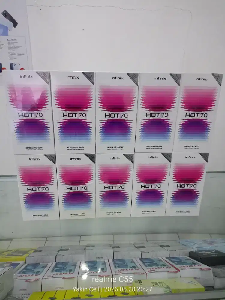Infinix Hot 70 4+4/128 GB Helio G100 Camera 50 MP Garansi Resmi