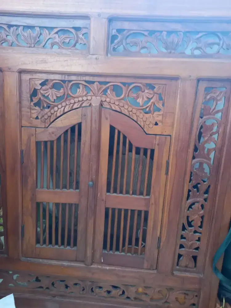 Hiasan dinding kayu jati asli