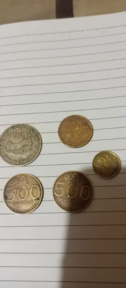dijual duit koin 100 500 thun 1978