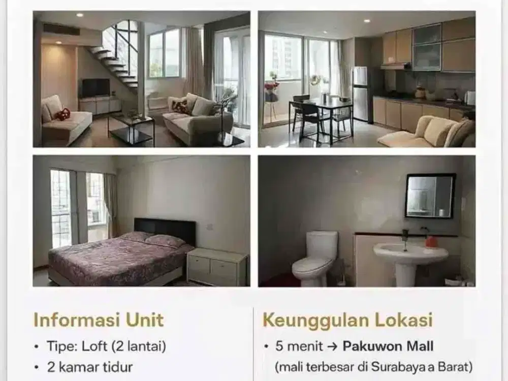 Dijual Royal Cityloft hadap jalan utama Royal Residence