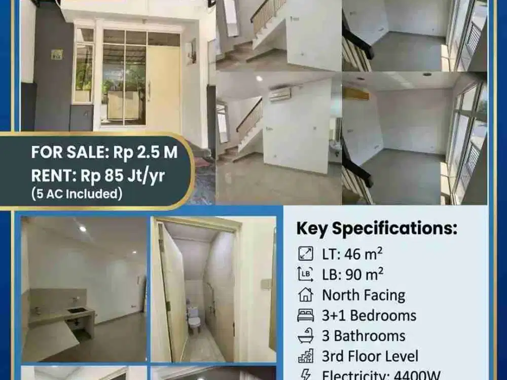 Dijual/Disewakan Rumah Minimalis 3+1 KT, Fully AC, Siap Pakai!