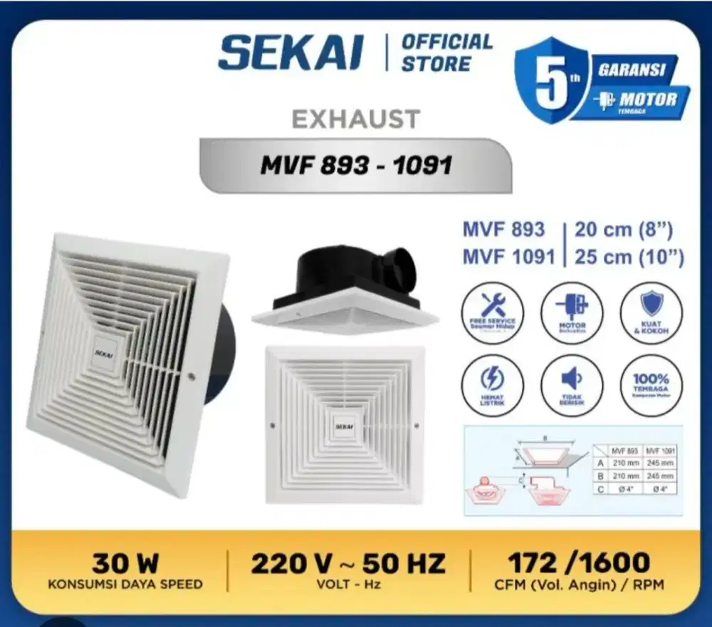 Sekai MFV 1091
Kipas angin Dak 10