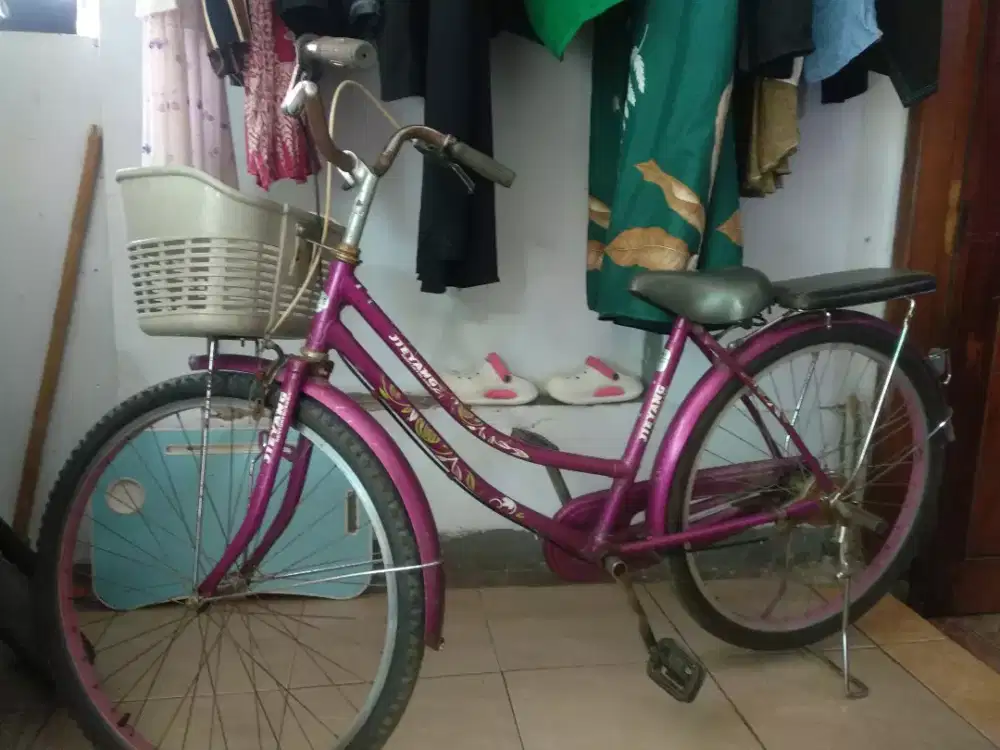 Sepeda mini merek jieyang masih bagus,jarang di pake..
