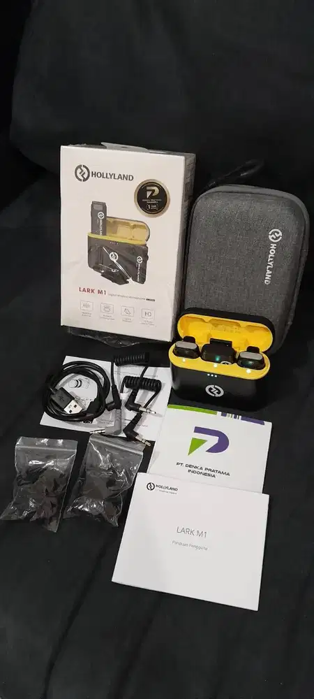 Hollyland Lark M1 Duo Wireless Microphone Vlogger Resmi Denka Official