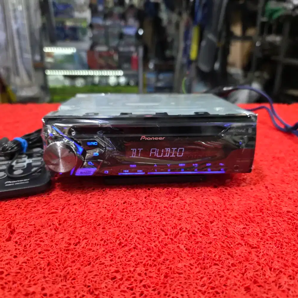 Head Unit Single Din Pioneer DEH-S4050BT Bluetooth USB CD Aux Radio