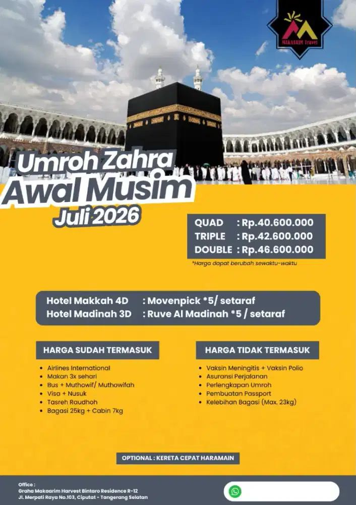 Umroh Barokah dan Amanah
